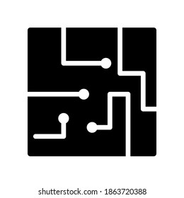 Illustration Vector graphic of circuit icon