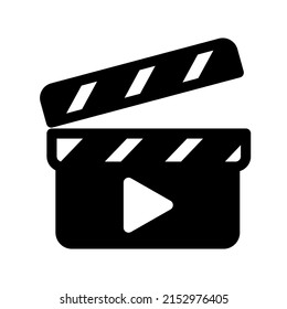 Ilustración Vector gráfico del icono de cierre. Apto para cine, cine, cinematografía, director, etc.