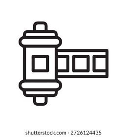 Illustration, Vektorgrafik von Classic Camera Film Rollstreifen