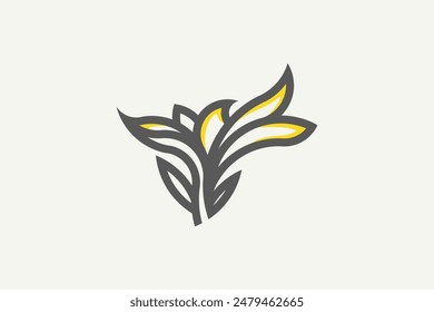 Illustration vector graphic of classic yellow flower. Good for logo