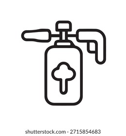 Ilustración Vector gráfico de icono de pulverizador de limpieza