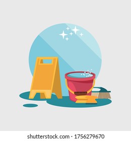 illustration vector graphic of cleaning tool.
good for cleaning products, keeping clean, fighting viruses etc.
