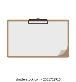 Illustration vector graphic of Clipboard Horizontal suitable for education content