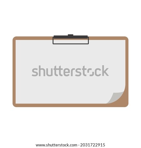 Illustration vector graphic of Clipboard Horizontal suitable for education content