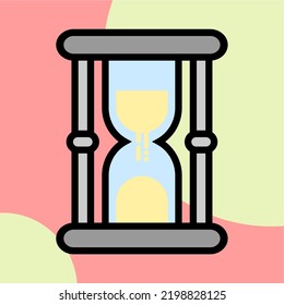 Illustration Vector Graphic of Clock, date, sand Icon