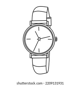 Illustration vector graphic of a clock. Good for elemen template, etc.