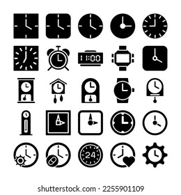 Vektorgrafik der Illustration des Uhrensymbols
