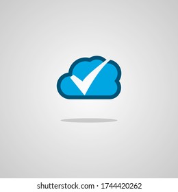 Illustration vector graphic of Cloud Check. Perfect to use for Technology Company