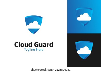 Illustration Vector Graphic of Cloud Guard Logo. Perfect to use for Technology Company