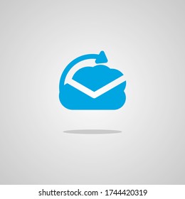 Illustration vector graphic of Cloud Mail. Perfect to use for Technology Company