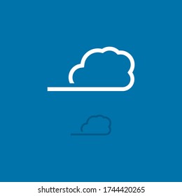 Illustrationsvektorgrafik der Cloud. Perfekt für Technologieunternehmen