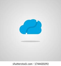 Illustration vector graphic of Cloud. Perfect to use for Technology Company