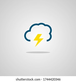 Illustration vector graphic of Cloud Storm. Perfect to use for Technology Company