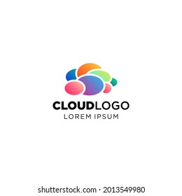 Illustration vector graphic of Cloud Stylish Logo Icon. Design Inspiration