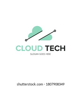 Illustration Vector Graphic of Cloud Tech. Perfect to use for Technology Company