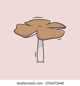 Illustration vector graphic of Clouded Agaric. Perfect for illustrations on agricultural products, etc.