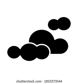 Ilustración Gráfica vectorial del icono nublado