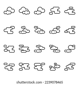 Illustration Vector Graphic of Cloudy icon