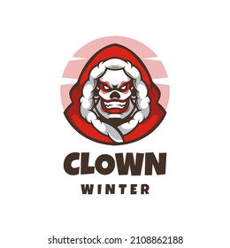 Illustration, Vektorgrafik von Clown Winter, gut für Logo-Design