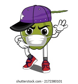 illustration vector graphic coconut sport