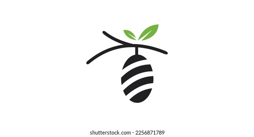 illustration vector graphic of cocoon