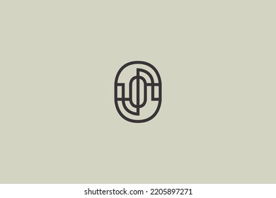Ilustración vectorial gráfico de la línea de judías café arte geométrico robótico, máquina. Bien por el logo.