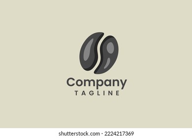 Illustration vector graphic of coffee bean. Good for logo