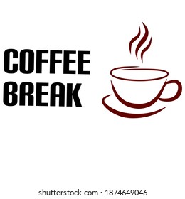 Illustration vector graphic of coffee break
