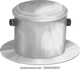 Illustration vector graphic of coffee brewer or coffee dripper. Best for coffee shop flyer design.