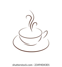 ilustración vectorial gráfico de la gorra de café ferfecto para el diseño comida, restaurante, café