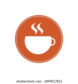 Illustration vector graphic of coffee cup icon. Concept flat design. Perfect for icon, poster, banner, web, label, sign, symbol, logo, card, template, application, etc