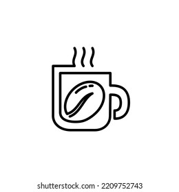 Ilustración vectorial gráfico de la taza de café perfecta para café, restaurante, café, etc.