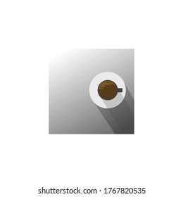 Vektorgrafik von Kaffee. gut für die Abdeckung des Unternehmensprofils usw.