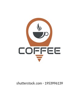 Vektorgrafik von Kaffee in der Position Logo zeigen Dampf, perfekt für Getränke, Restaurant, Resto Café, etc.