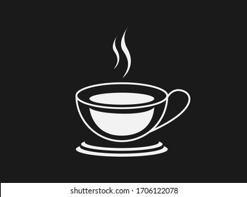Illustration der Vektorillustration des Kaffeezeichens