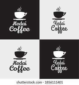 Illustration vector graphic of coffee template, perfect for coffee shop, coffee company, coffee warehouse, shop templates, etc