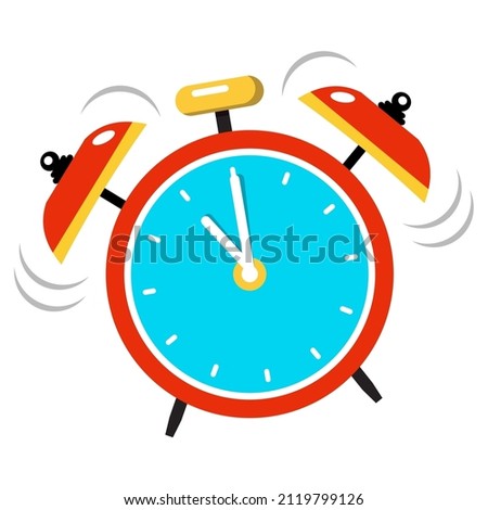 Illustration vector graphic of color alarm clock icon