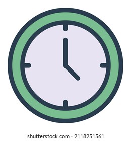 Illustration vector graphic of color clock icon
