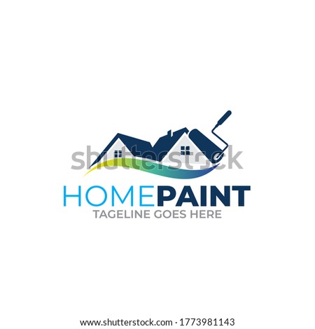 Illustration vector graphic of colored paintings logo design template