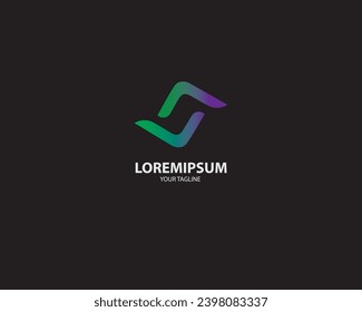 illustration vector graphic of colorful abstract logo
