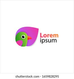 Illustration vector graphic of colorful bird logo perfect for your brand, company and business