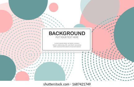 Illustration vector graphic Colorful Circles Abstract Background perfect for Wallpaper, Textile, Web, Background, cover etc.