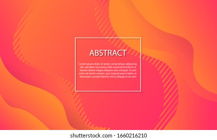 Illustration vector graphic of Colorful geometric background. Fluid shapes composition