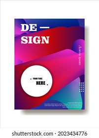 Illustration vector graphic of colorful gradient cover poster abstract. Suitable for cover poster, magazine, background, etc.