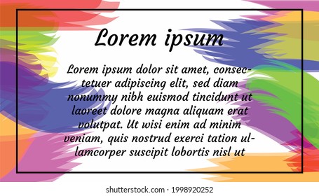 Vektorgrafik von Illustrationen mit farbenfrohen abstrakten Malereien, gut geeignet für Social-Media-Post, Hintergrund, Bildschirmhintergründe, Landing-Page-Web oder Social-Media-Anzeigen.