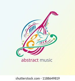 illustration vector graphic of  a combination of several musical symbols for praise. Perfect for music logo, church, choir, religion, t-shirt, etc