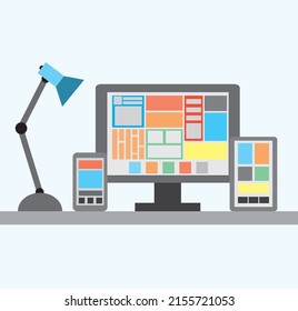 Gráfico vectorial de ilustración de 
herramienta de comunicación. Concepto de diseño plano. Perfecto para icono, signo, símbolo, web, aplicación, plantilla, página de inicio, caricatura, etc.