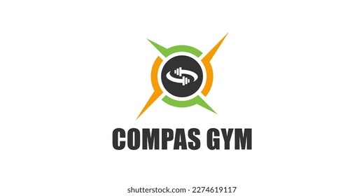 gráfico vectorial ilustrativo de compas gym