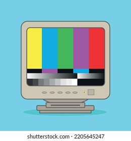 Illustration vector graphic of  computer monitor no signal displays