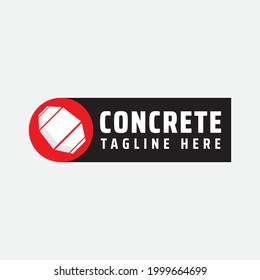 Illustration Vector Graphic Of Concrete Mixer Logo Design Template. Suitable For Construction Company, Real Estate Or Etc. Simple, Minimal And Easy To Edit